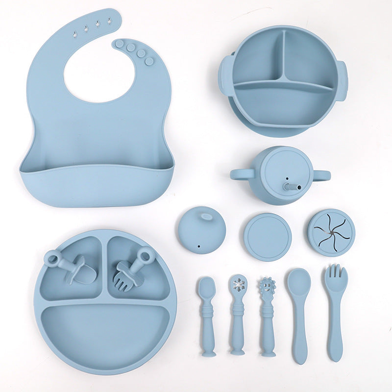 Silicone Tableware Set Baby Feeding Cup Bowl piece Set