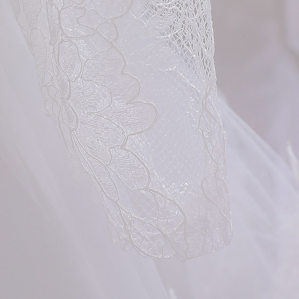 Children's Dress Lace Long Sleeve Puffy Baby Shower