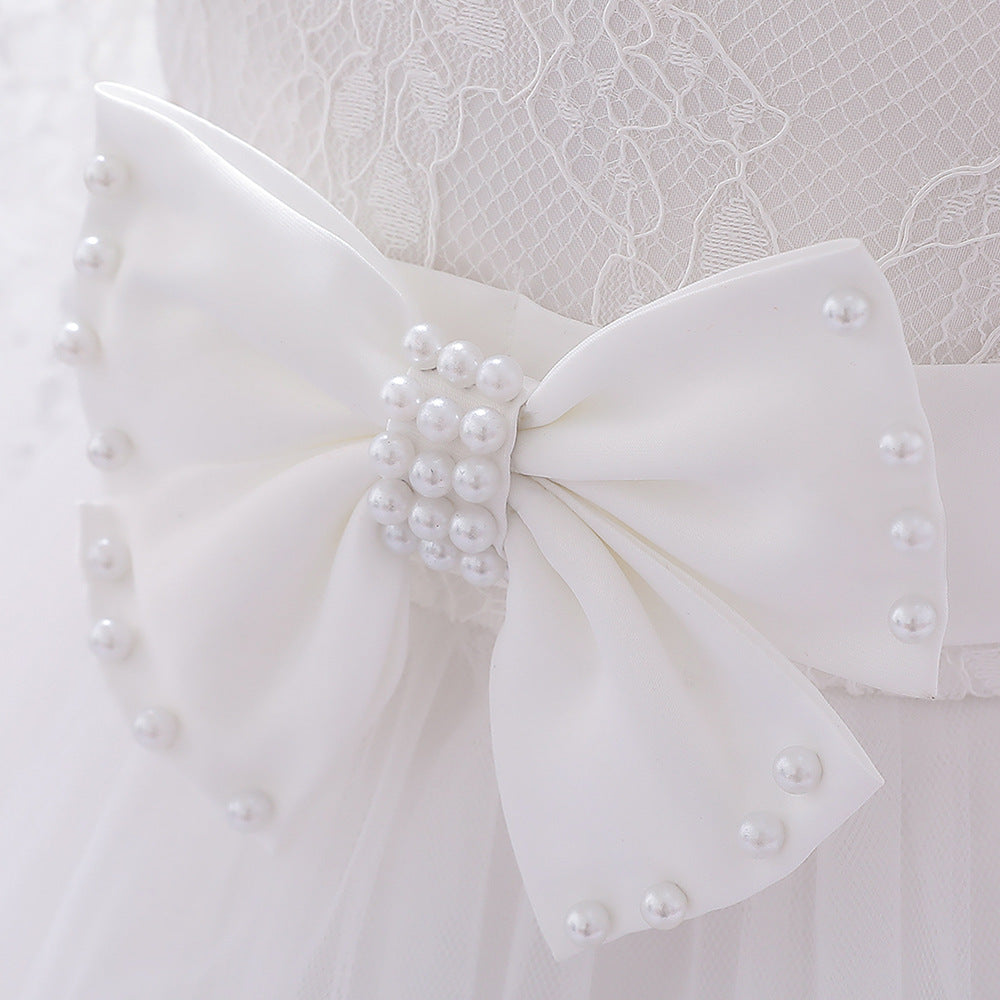 Children's Dress Lace Long Sleeve Puffy Baby Shower